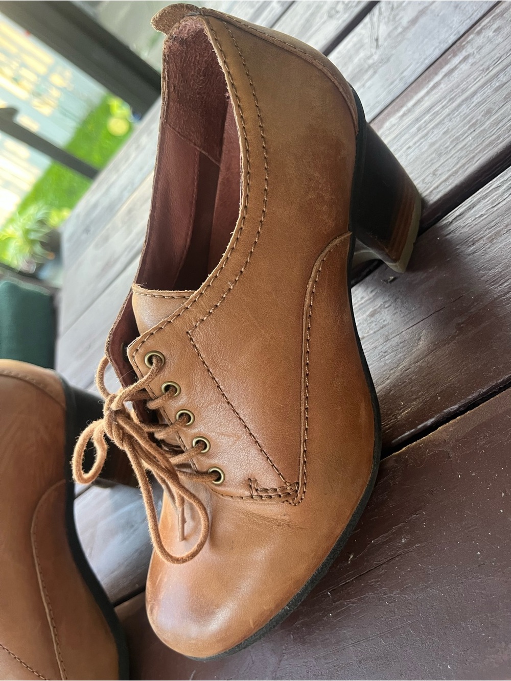 Dansko Women's Brown Pennie Pecan Waterproof Lace-Up Chunky Heel Oxfords Sz 38 - Picture 11 of 13